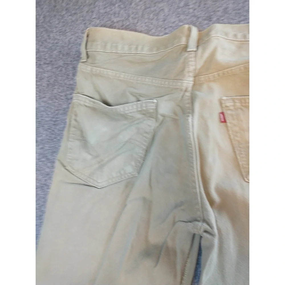 Levis 550 Relaxed Fit Jeans Mens 34x35Tan Khaki Cotton Denim 5-Pocket Tapered